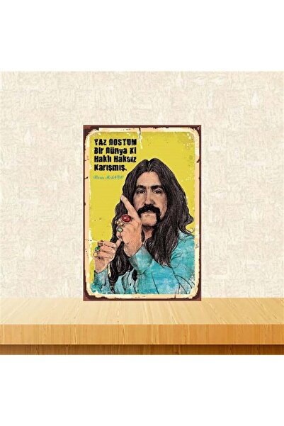 A World That Is Rightly Wrongly Mixed 20-30 cm Retro Wooden Poster
