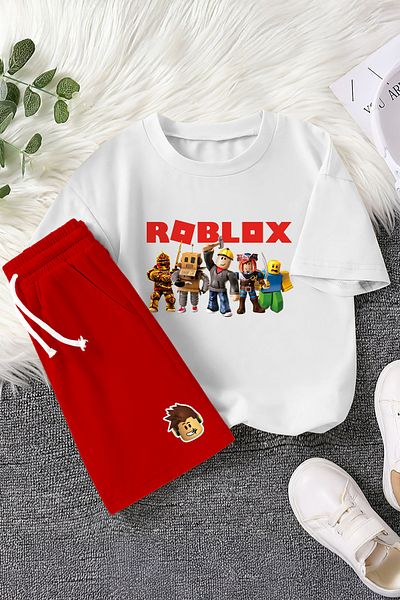 MYADA Set colorat pentru copii din 2 piese cu imprimeu Roblox Premium Fun 23407