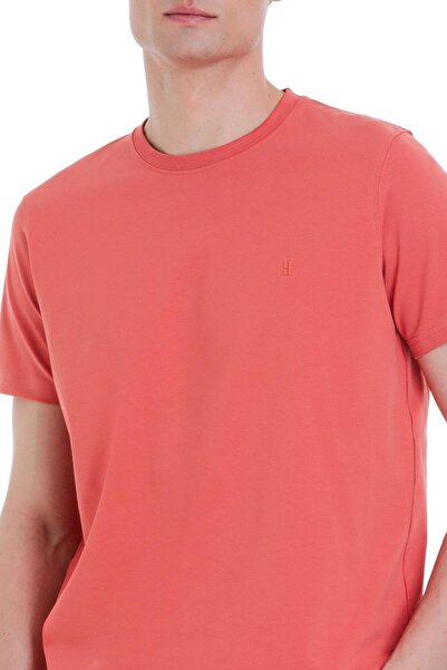 Hatemoğlu Кіреміт Regular Fit Велосипедний комір Бавовняна футболка