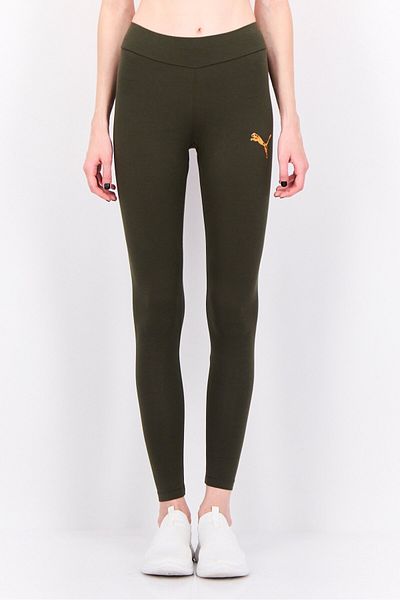 Puma Women Tight Fit Training Tights, Dark Olive
