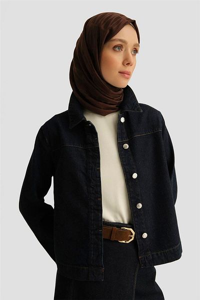 Armine Τζιν πουκάμισο μπουφάν 25yd9113 Dark Navy Blue