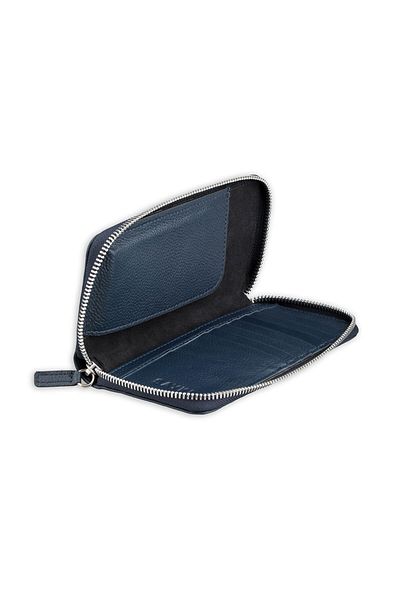 Hatemoğlu Navy Blue Floter 100% Genuine Leather Wallet