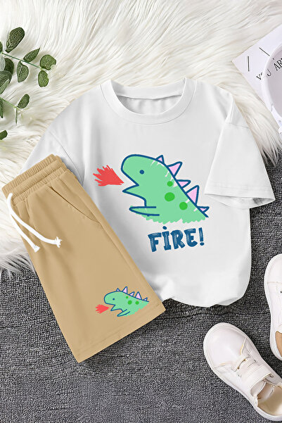 MYADA Новий сезон Костюм для дітей з принтом дракона, 2 предмети 23463