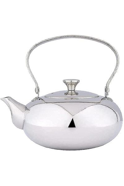 ALSAIF 1 liter durable and elegant sword teapot, ideal for serving tea and other types of tea. Silver color.