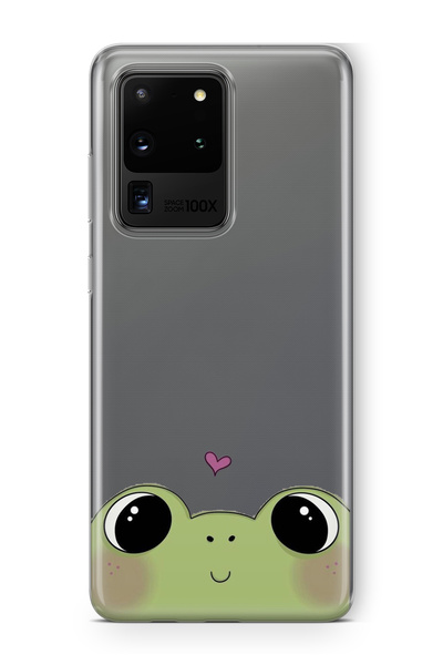 Multitronic حافظة شفافة مطبوعة بتصميم ضفدع متوافقة مع هاتف Samsung Galaxy S20...