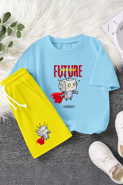 MYADA Set pentru copii din 2 piese cu imprimeu Premium Future Hero 23366