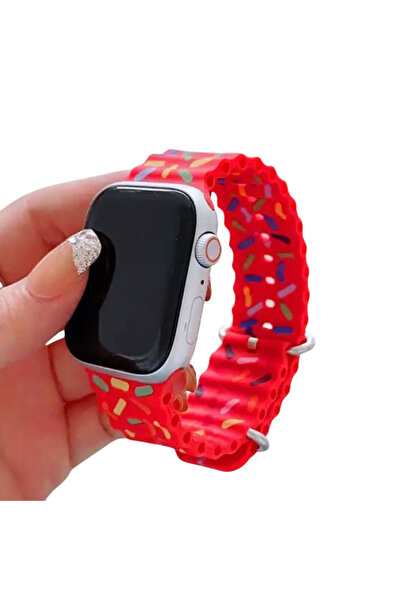 PSGT Apple Watch Uyumlu 42/44/45/49mm Seri 1/2/3/4/5/6/se/7/8/9 Ve (46MM SERİ 10) Kordon Loop Ocean