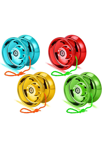 TUENGİ STORE لعبة يويو الاحترافية المطلية بالكروم اللامع مع محمل دوار