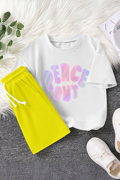 MYADA Новий сезон Peace Out Кольоровий принт 2-х предметний дитячий комплект ...