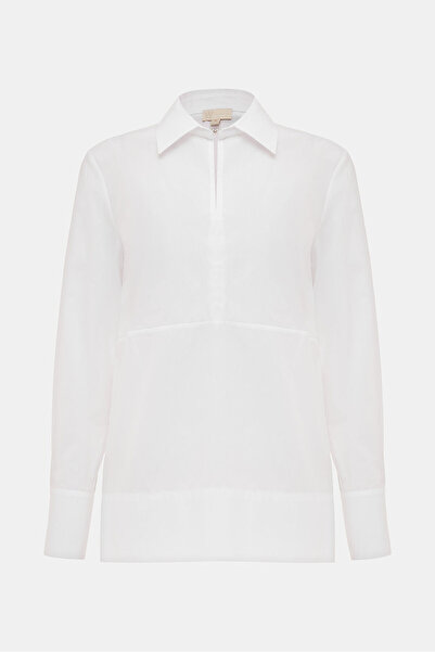 W Collection BEYAZ UZUN KOLLU BLUZ