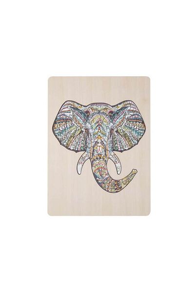 GRAFİX Wooden Puzzle Elephant 137 Pieces 30 X 22 Cm