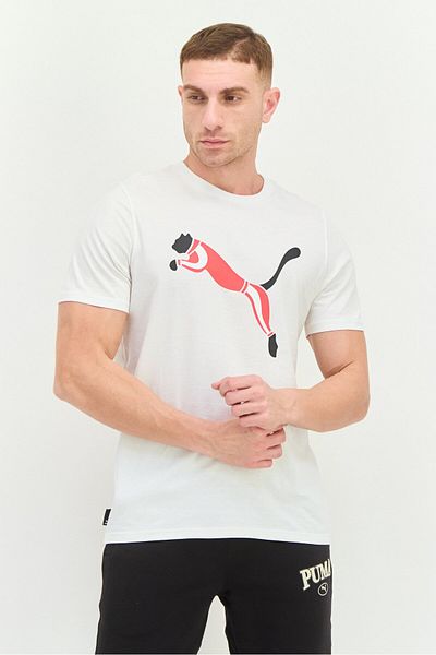 Puma Men Sportswear Fit Short Sleeves Outdoor T-shirt, White