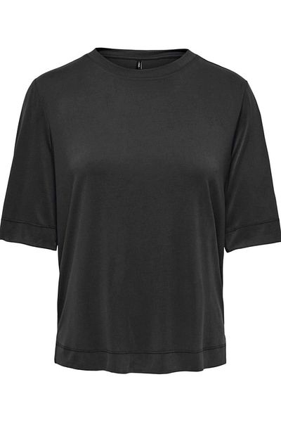 ONLY Onlhannah S/s O-neck Top Siyah Kadın Kısa Kol T-shirt