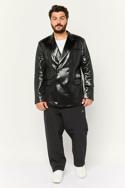 adidas Men Sportswear Fit Long Sleeve Outdoor Tailor Jacket, Black