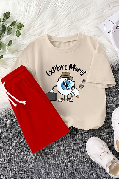 MYADA Premium Mr. Detective Eye Printed Παιδικό Σετ 2 τεμαχίων 23377