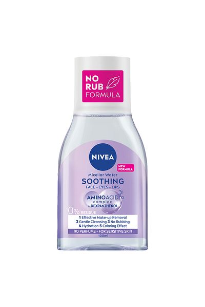NIVEA Micellar Water Soothing Makeup Remover 100ml Gentle & Effective Cleanser