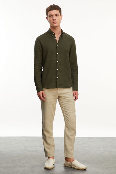 Mudo Slim Fit Linen Shirt