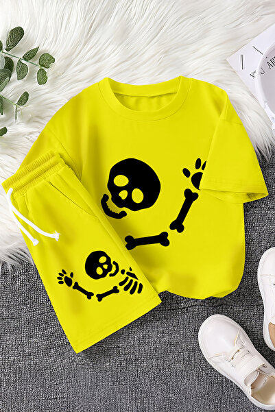 MYADA New Season Cute Skeleton Printed Παιδικό Σετ 2 τεμαχίων 23466