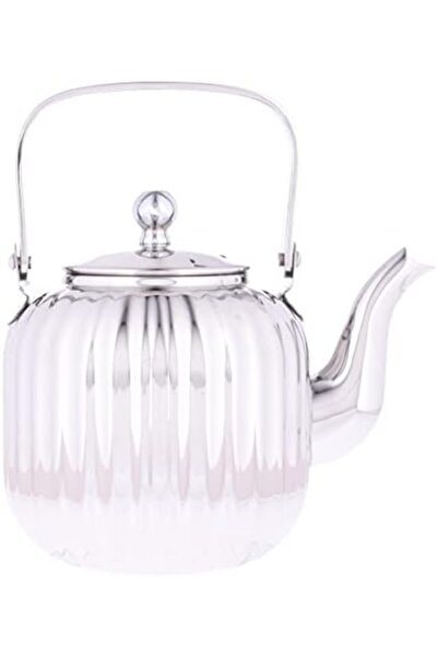 ALSAIF 1.5L Saif Teapot, durable and elegant, ideal for serving tea and other teas. Silver color.
