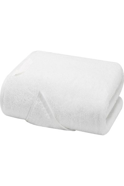 SB SizinBazar White 100% Cotton Plain Bath Towel - Beach Towel 70 * 140 Cm