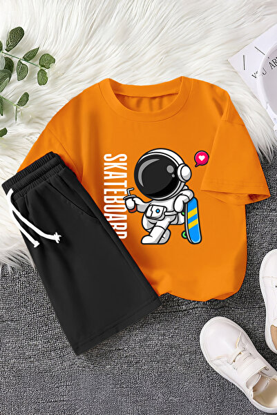 MYADA Новий сезон Скейтборд з написом «Астронавт» з принтом, 2-х частинний ди...