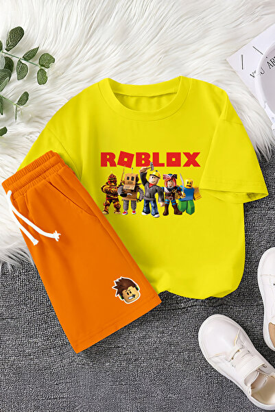 MYADA Set colorat pentru copii din 2 piese cu imprimeu Roblox Premium Fun 23407