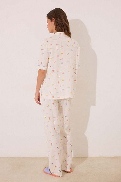 Women'secret 100% cotton classic pyjamas with J ADORE print