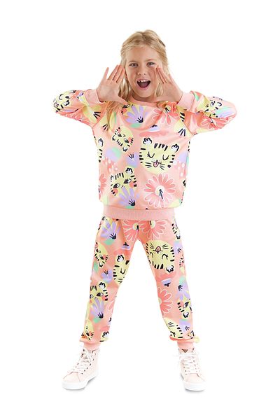 Denokids Set de trening Floral Cat Girl