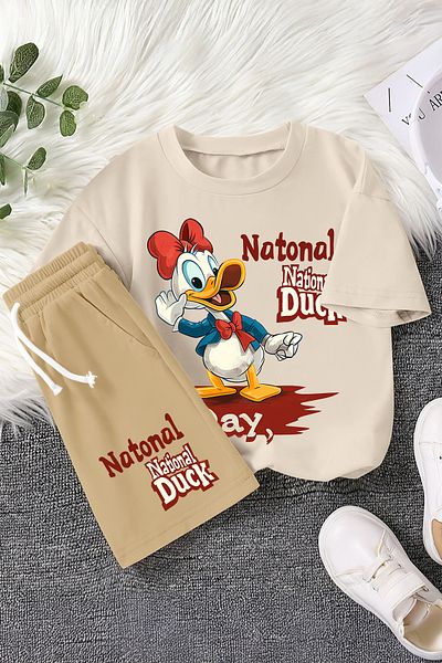 MYADA Premium National Duck Printed 2-Piece Children's Set 22466