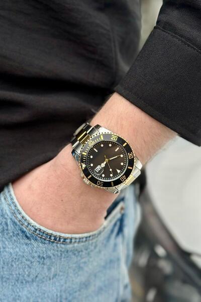 DEEPORA METAL KORDON TAKVİMLİ ERKEK SAATİ