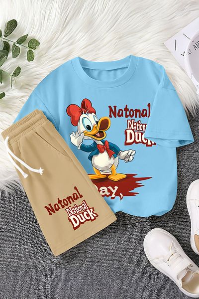 MYADA Set pentru copii din 2 piese cu imprimeu National Duck Premium 22466
