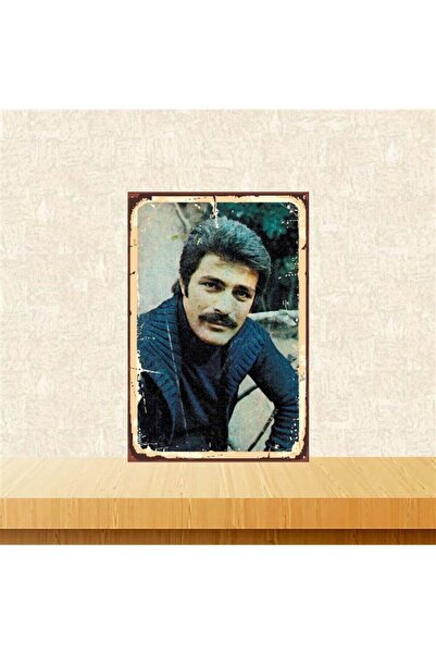 TAKIFİX Kadir İnanır 20-30 cm Retro Ahşap Poster