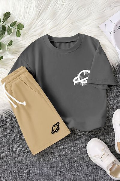 MYADA Set pentru copii din 2 piese imprimat cu ilustrație Planet New Season 23462
