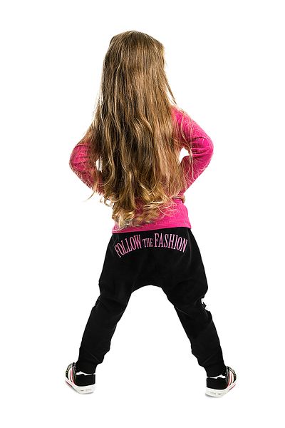 Denokids Zebra Fashion Girls - Téli póló és nadrág szett