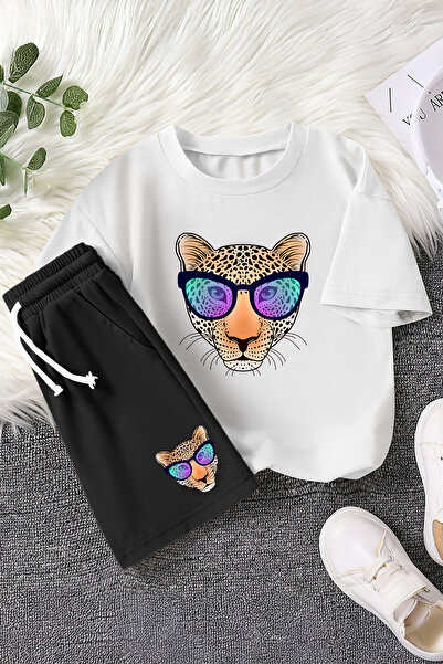 MYADA Nove sezone cool naočare Sa leopard printom 2-dijelni dečiji set 23457