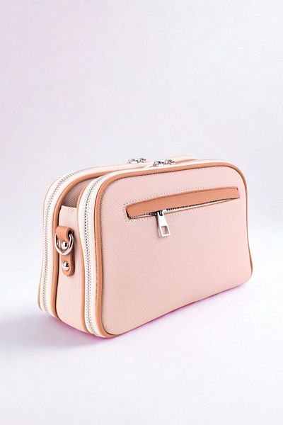 GALB LEATHER Culoare crem Dimensiune medie Piele simplă Daily 6 Compartimente Crossbody Geantă de umăr pentru femei