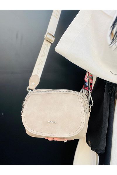 Çanta Trend Geantă de umăr și crossbody pentru femei, din piele artificială moale, din nurcă deschisă, cu 4 compartimente