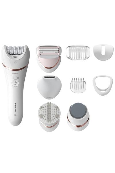 Philips Philips Wet and Dry Epilator Series 9000 BRE740/90, 12 accessories, 32 tweezers, cordless use