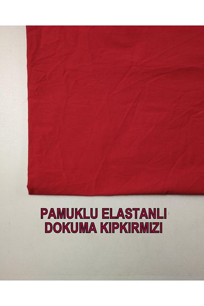 Kumaş Parça Κόκκινη εύκαμπτη επένδυση 140 cm