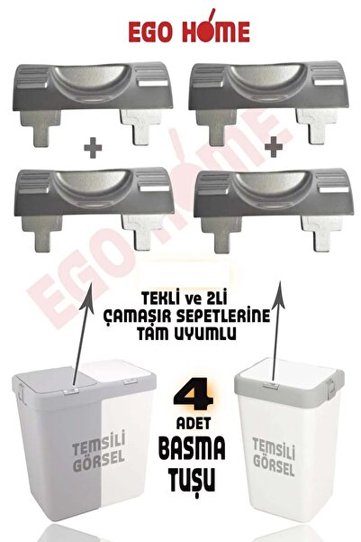 ego home Mote 2li Kirli Sepeti Çamaşır Sepeti Ve Tekli Kirli Çamaşır Sepeti T...