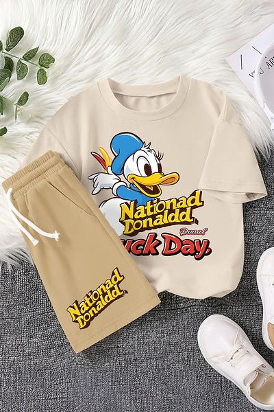 MYADA Premium National Day Duck Printed 2-Piece Children's Set 22467