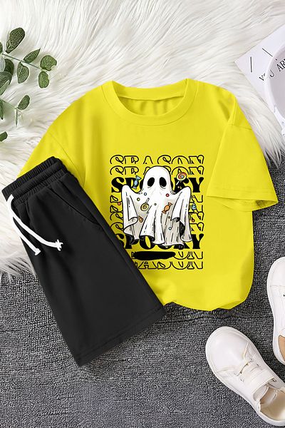 MYADA Premium Halloween Concept Candy Printed 2-Piece Children's Set 22670