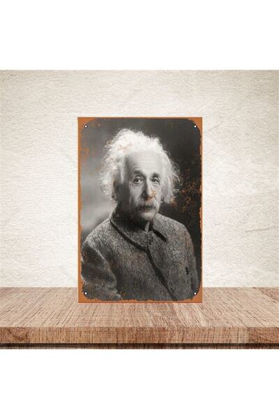 TAKIFİX Albert Einstein 20-30 Cm Retro Ahşap Poster
