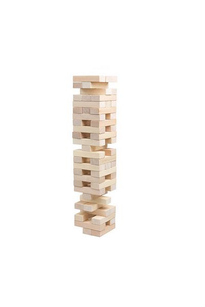 GRAFİX Wooden Jenga-style Tower Game