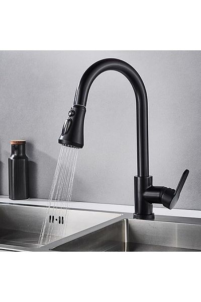 Sardıcı Sardıcı Black Spiral Kitchen Faucet Black Kitchen Decor Faucet