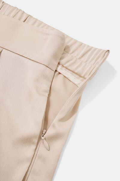 W Collection Mink Wide Leg High Waist Pants