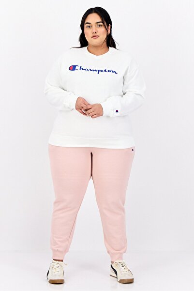 Champion Women Plus Size Long Sleeves Outdoor Sweatshirts, White