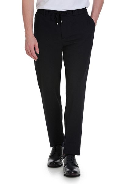 Hatemoğlu Παντελόνι Jogger Dynamic Fit Navy Blue με πλαϊνές τσέπες