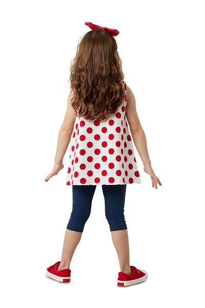 Denokids مجموعة تيشيرتات صيفية منقطة للفتيات من Lily