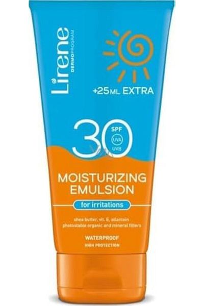 Lirene Lirene Sunscreen Moisturizing Emulsion Cream for Irritations, SPF 30